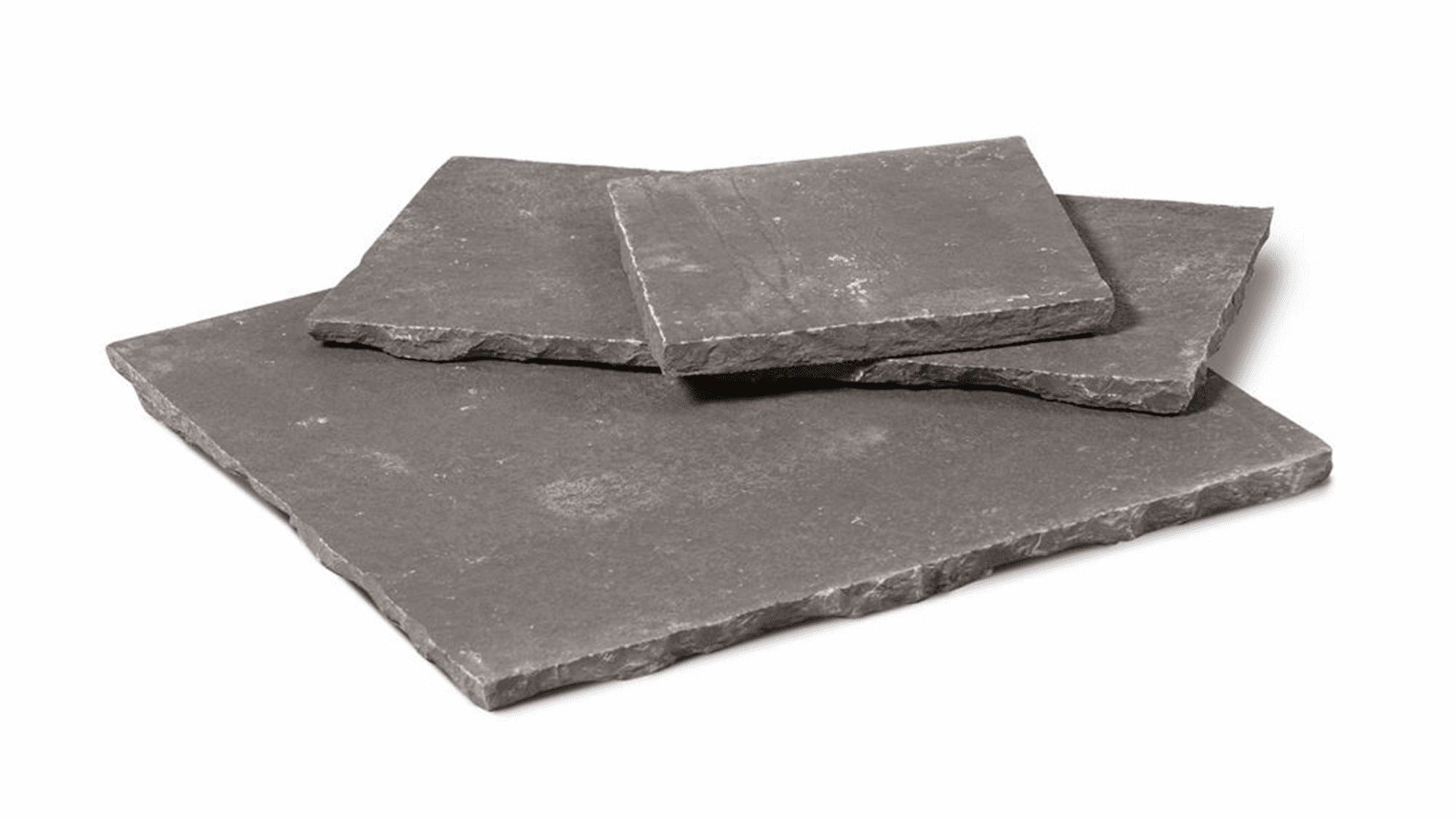 Natural cleft and tumbled, hand cut edges